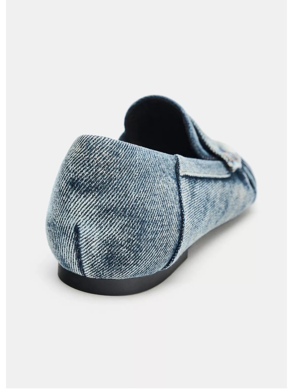 NWT ZARA DENIM EFFECT LOAFERS - Picture 13 of 16